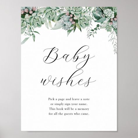 Sweet Baby Wishes Baby Shower Guestbook Sign - Baby Shower Gifts Baby Shower Guestbook, Baby Wishes, Modern Baby Shower, Baby Shower Guest Book, Shower Sign, Baby Shower Guest, Wishes For Baby, Guest Book Sign, Baby Shower Signs