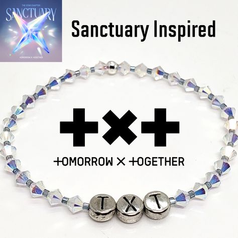 TXT Album inspired Swarovski Crystal Bracelets. Various sizes. Check item details for size information. Visit https://bludolfincreations.etsy.com/ and go to the TXT category #TXT #MOA #tomorrowxtogether #SOOBIN #YEONJUN #BEOMGYU #TAEHYUN #HUENINGKAI Txt Sanctuary, T X T, Inspired Bracelets, Cord Wrap, Swarovski Crystal Bracelet, Crimp Beads, Paper Ribbon, Tomorrow X Together, Letter Beads