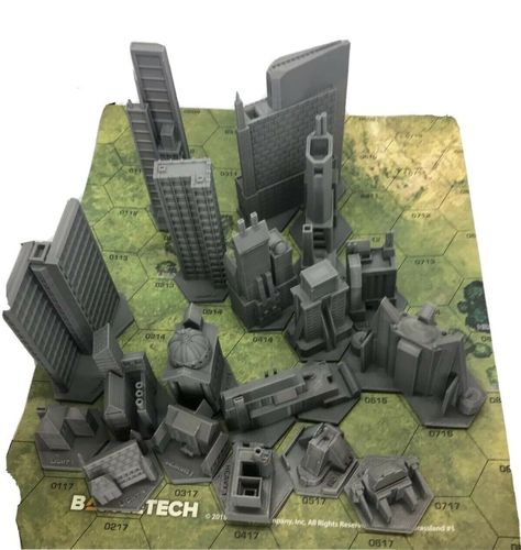 Battletech Terrain, Terrain Building, Miniature Map, Scifi Art, Game Terrain, High Rise Apartments, Small Buildings, Stately Home, Power Plant