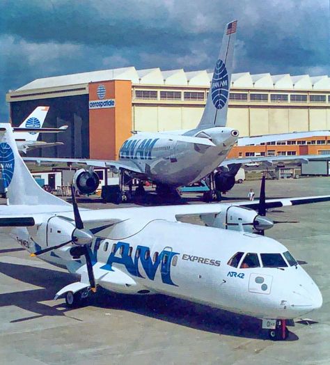 Pan American Airlines, Pan American Airways, Atr 42, Aviation Posters, National Airlines, Toulouse France, Vintage Planes, Pan Am, Pan American