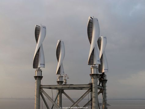 Vertical axis wind turbines Savonius Wind Turbine, Vertical Wind Turbine, Vertical Axis Wind Turbine, Small Wind Turbine, Wind Power Generator, Renewable Energy Projects, Wind Turbines, Solar Panels For Home, Solar Wind