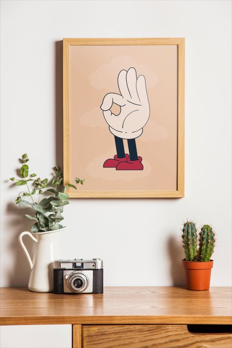 Ok Hand Sign Printable Wall Art is a special and funny digital download add to your home or office. ✨ Ok Hand Sign, Hand Sign, Printable Signs, Art Digital, Printable Wall Art, Digital Prints, Digital Download, Signs, Wall Art