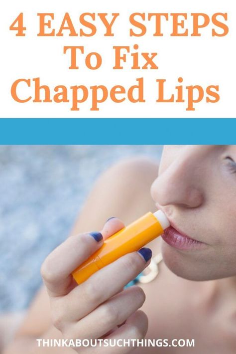 Chapped lips, dry lips, or even cracked lips are NOT fun. They can peel and be extremely painful. But you can learn how to remedy and fix dry lips with these easy DIY steps. You will also, learn the best chapsticks for chapped lips and things you should NOT do for cracked lips. It's important to moisturized lips so they can heal that just one of the best things for dry lips. Start learning these tips and home remedies and stop having lip pain. #chappedlips #lips #drylips #beauty #homeremedy Remedies For Chapped Lips, Healing Lip Balm, Home Remedies For Allergies, Moisturized Lips, Lip Balm Brands, Dry Cracked Lips, Natural Remedies For Migraines, Moist Lips, Buzz Feed