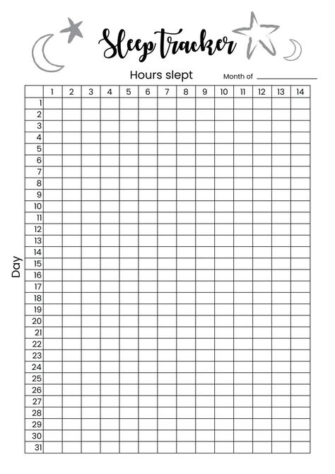 Sleep tracker – B&W Good Notes Habit Tracker, Monthly Tracker Template, 2024 Mood Tracker, Sleep Tracker Printable Free, January Mood Tracker Printable, Monthly Tracker Printable, Templates To Fill Out, Bullet Journal Ideas Sleep Tracker, Bullet Journal Ideas Pages Printable