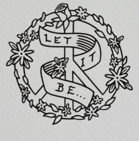 Beatles Inspired Tattoos, Let It Be Tattoo, Beatles Tattoo, Be Tattoo, Small Dope Tattoos, Beatles Wallpaper, Beatles Band, Ink Therapy, Memorial Tattoo