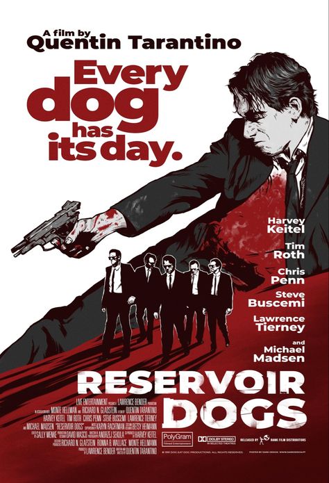 Reservoir Dogs (1992) Reservoir Dogs Poster, Dogs Poster, Old Movie Poster, Tv Posters, Quentin Tarantino Movies, Movie Posters For Sale, Tarantino Films, Dog Movies, Movie Artwork