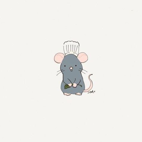 Remi The Rat Drawing, Ratatouille Remy Drawing, Remy The Rat Drawing, Remi Drawing, Ratatouille Doodle, Ratatouille Disney Drawing, Ratatouille Drawing Easy, Eating Doodle, Remy Tattoo