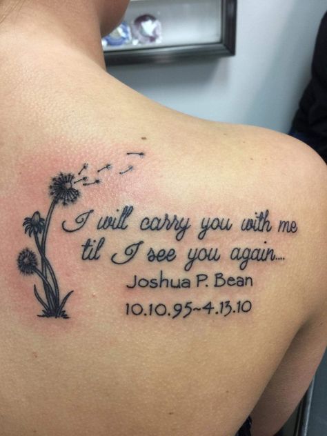 I Will See You Again Tattoo, Past Loved Ones Tattoos, Grandparents Tattoo, Scripture Tattoos, Favorite Tattoos, Friends Tattoo, Ink Therapy, Past Love, Dope Tattoos For Women