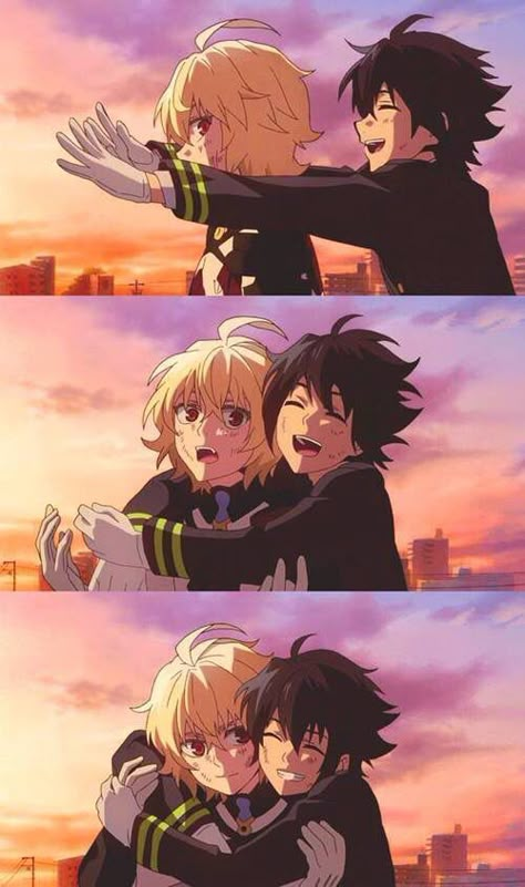 Owari No Seraph Guren, Mika And Yu, Mikaela Hyakuya, Seraph Of The End, Owari No Seraph, Cowboy Bebop, Fanarts Anime, Anime Quotes, Anime Boys