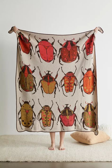 Beetle Wall Decor, Knit Throw Blanket, Tapestry Throw, Woven Throw, Knitted Throws, Dream House Decor, My Dream Home, Apartment Decor, Duvet Covers