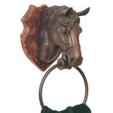 Bathroom — Horse and Hound Gallery Horse Towel Holder, Equestrian Style Decor, Horse Bathroom, Rustic Toilet Paper Holders, Rustic Toilets, Towel Basket, Horse Pillow, Toilet Paper Holders, Traditional Toilets