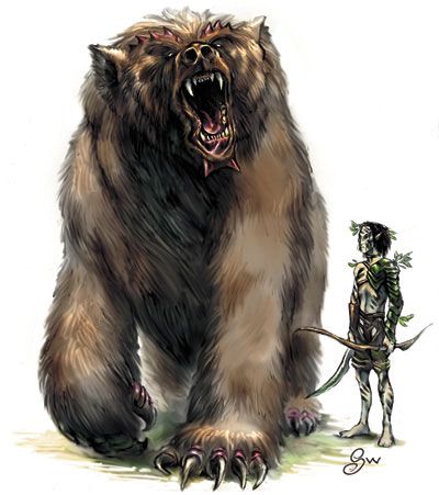 Dire Bear Bear Dnd, Dire Bear, Chronicles Of Ancient Darkness, Princes Of The Apocalypse, American Lion, Monster Manual, Black Beast, Cave Bear, Advanced Dungeons And Dragons