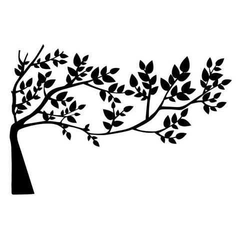 Silhouette of leafy tree | Free SVG vector clip art public domain Tree Design On Wall, Arte Madi, Window Film Designs, Boom Kunst, Tree Stencil, Geometric Design Art, Silhouette Clip Art, Black Phone Wallpaper, Silhouette Stencil