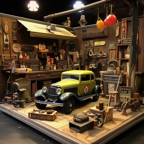 My Images Garage Diorama, Car Workshop, 4x4 Van, Miniature Cars, Model Art, Auto Repair Shop, Best Luxury Cars, Garage Workshop, Incredible Hulk