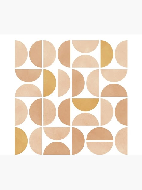 "Mid century modern geometric pattern" Shower Curtain by Miss-Belle | Redbubble Modern Designs Pattern, Mid Century Pattern Design, Mid Century Modern Aesthetic Wallpaper, Mid Century Modern Details, Mid Century Patterns Geometric, Mid Century Modern Motifs, Mid Century Modern Textiles, 70s Geometric Pattern, Mid Mod Wallpaper