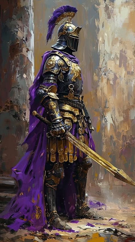 Knight Armor Art, Praetorian Guard, Fantasy Knight, Warrior Concept Art, Pathfinder Character, Medieval Knights, Knight Art, Knight Armor, Fantasy Armor