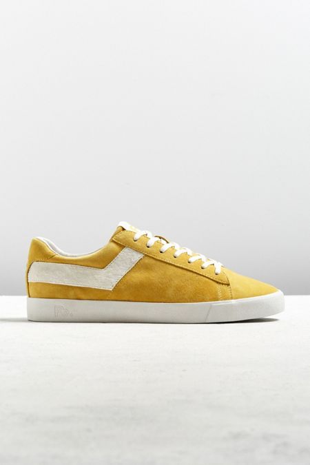 Pony Yellow Topstar Pe Sneaker Pony Sneakers, Latest Clothes For Men, Men’s Boots, Pony Hair, Converse Sneakers, Men's Clothes, Soft Suede, Golden Goose Sneaker, Mens Tees