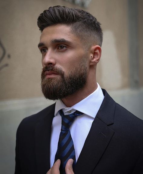 Gentleman Haircut, Beard Trend, Stylish Beards, Man Lifestyle, Beard Maintenance, Men Fade Haircut Short, Beard And Mustache Styles, Mens Beard Grooming, Beard Designs