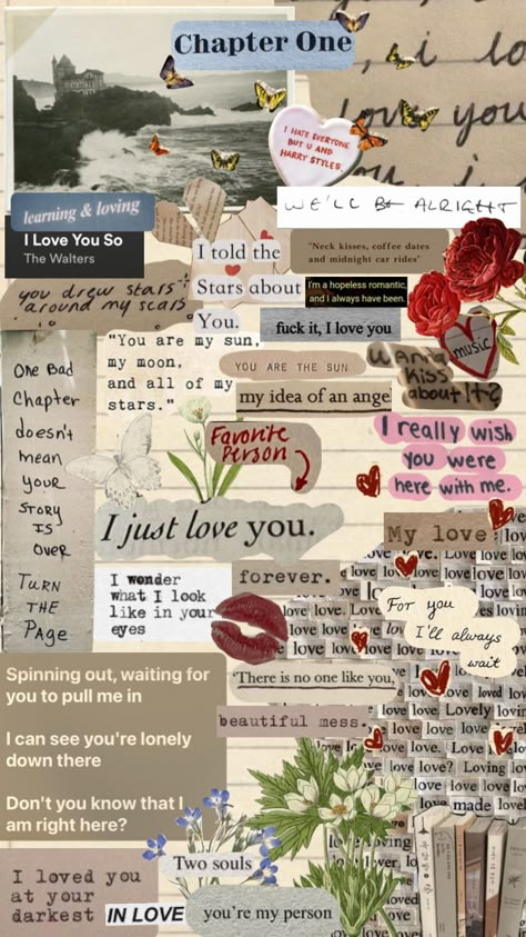 Wallpaper For Inlove Aesthetic, Love Collage Aesthetic Wallpaper, About Me Collage Ideas, Boyfriend Wallpaper Ideas Collage, This Reminded Me Of You, Romantic Collage Wallpaper, Cute Collages Wallpaper, Handmade Collage Ideas, Word Collage Aesthetic