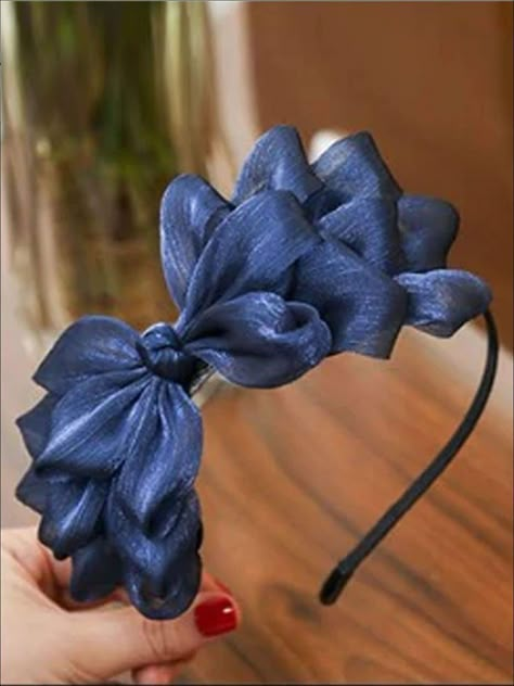 Fascinator Hats Diy, Diy Hair Accessories Ribbon, Fulfillment Center, Ribbon Headbands, Floral Ribbon, Diy Headband, Silk Ribbon Embroidery, Hair Hoops, Ribbon Crafts