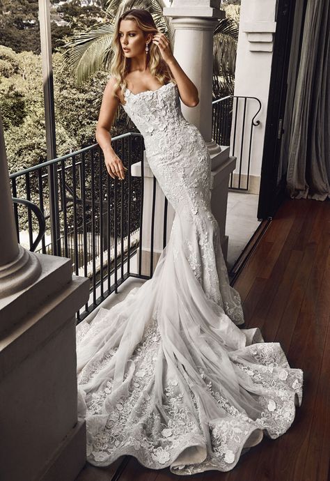 Étoile Collection — Blanche Bridal | Designer Wedding Dresses Wedding Mermaid Dress, Blanche Wedding Dress, Blanche Bridal, Wedding Mermaid, Beaded Wedding Gowns, Bridal Details, Flare Gown, Fabulous Wedding, Wedding Dress Fabrics