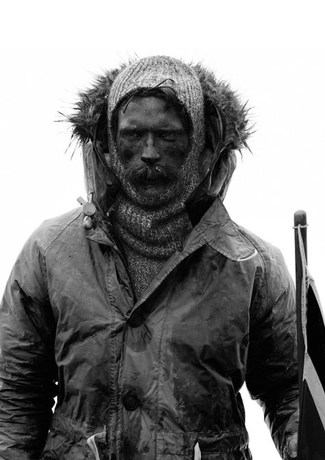 Arctic Explorers, Nigel Cabourn, 얼굴 그리기, Face Reference, Magnum Opus, 인물 사진, Post Apocalyptic, Black & White, His Hands