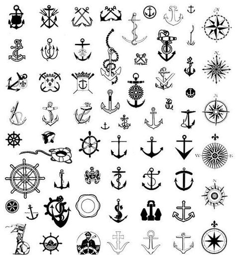 Nautical Clipart, Anker Tattoo, Tattoo Symbols, Anchor Tattoos, Nautical Tattoo, Scrapbook Clipart, Anchor Tattoo, Cornhole Board, Symbol Tattoos