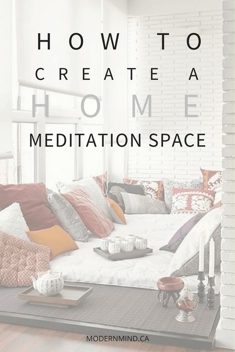 Mystical Bedroom Cozy, Modern Meditation Space, Meditation Space In Bedroom, Meditation Office, Tranquil Room, Meditation Bedroom, Yoga Den, Home Meditation Space, Spiritual House