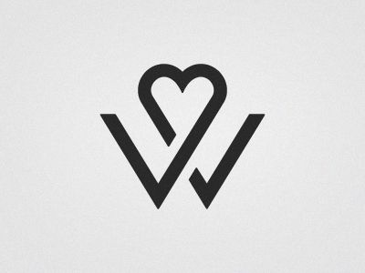 Rich Williams - W (wedding logo) Best Logos, Logo Design Company, Dress Logo, Mark Williams, Typography Images, Logo Design Set, Wedding Logo Design, Logos Inspiration, Wedding Logo