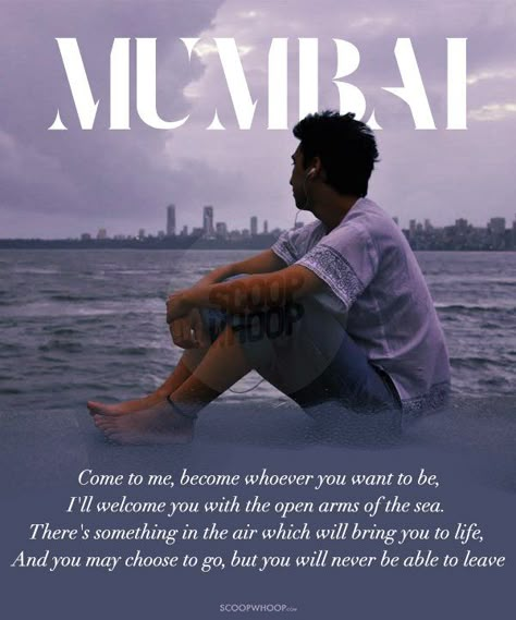 We Captured The Essence Of 15 Indian Cities Through Verses To Show What They Mean To Us Mumbai City Of Dreams Quotes, Mumbai Quotes, Mumbai Aesthetic, Aamchi Mumbai, Marine Drive Mumbai, Mumbai Meri Jaan, City Quotes, India Travel Places, Good Insta Captions