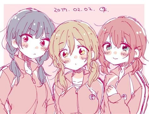 Anime Trio, Ruby Kurosawa, Friends Sketch, Love Live Sunshine, Anime Siblings, Anime Group, Anime Friendship, Anime Sisters, Drawings Of Friends