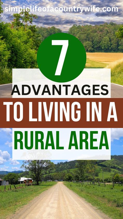 advantages to living in a rural area Rural Living Country Life, Ranch Life Country Living, Living In The Country, Homesteading Tips, Rural Home, Rural Lifestyle, Life On A Budget, Raising Backyard Chickens, Sense Of Belonging