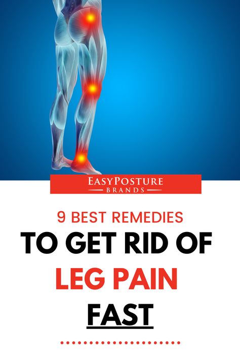 How to Get Rid of Leg Pain Immediately: 9 At-Home Remedies Stiff Legs Remedy, Leg Pain Relief Remedies, Leg Muscle Pain, Lower Leg Pain, Lumbar Pain, Aching Legs, Pain Relief Remedies, Sciatica Exercises, Sciatica Pain