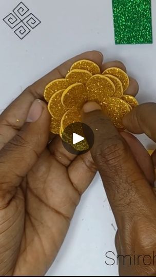 Flower Making Ideas, 10k Views, Flower Diy, Foam Sheets, Flower Diy Crafts, Cute Flower, Flower Making, Making Ideas, Sparkle