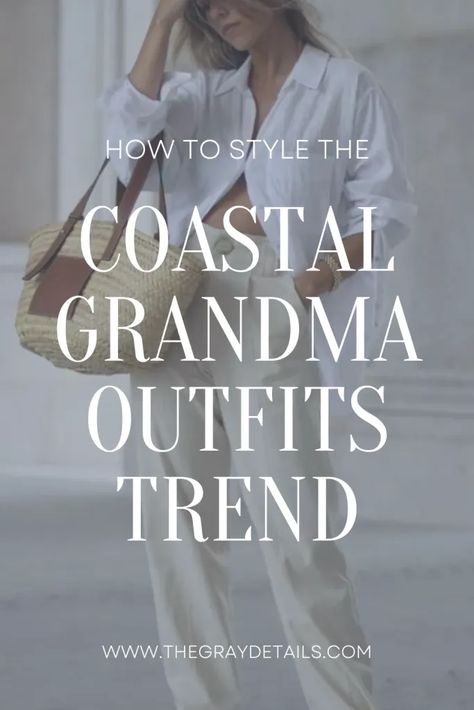 Coastal Grandmother outfits Grandmacore Aesthetic Outfit, Grandma Outfit Ideas, Coastal Fashion Summer, Nantucket Fashion, Grandma Aesthetic Outfit, Grandmacore Outfit, Nantucket Style Clothing, Coastal Grandmother Outfits, Summer Outfits Old Money