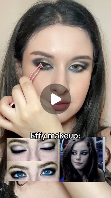 @iredefh on Instagram: "Effy Stonem makeup tutorial 🖤💙 skins uk was my "euphoria" 😅 

wearing @olens_contactlens russian smokey gray ( discount code IREDEFH10 )

#makeup #beauty #effystonem" Effy Stonem Makeup, Effy Stonem, Skins Uk, Hairstyle Tutorial, Goth Makeup, Discount Code, Hair Tutorial, Makeup Tips, Makeup Tutorial