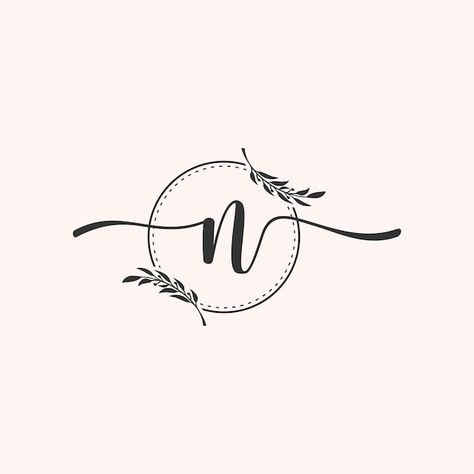 N Calligraphy, Luxury Typography, Calligraphy N, Minimal Font, Logo N, Logo Minimal, Logo Design Typography, Design Typography, Logo Concept