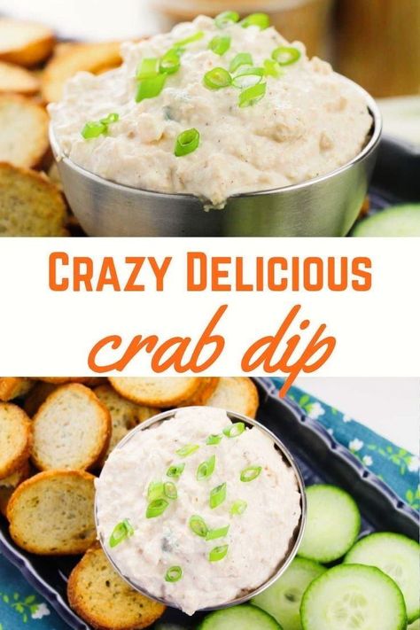 Crab Dip With Canned Crab Meat, Fresh Crab Dip, Easy Savory Dinner, Lump Crab Dip Recipes, Can Crab Recipes, Crab Meat Dip Recipes, Easy Crab Dip 3 Ingredients, Canned Crab Meat Recipes Easy, Leftover Crab Meat Recipe