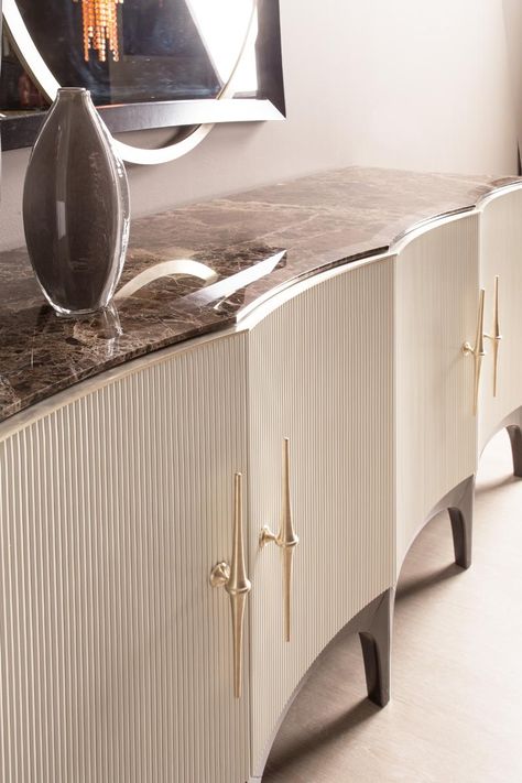 Luxury Console Design, Credenza Design Luxury, Console Design Modern Luxury, Credenza Design Modern, Luxury Credenza, Console Design Modern, Console Modern Design, House Hall Design, Sideboard Ideas