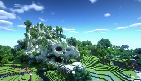 Minecraft Fossils, Dragon Fossil, Minecraft Building Guide, Minecraft Statues, Minecraft Structures, Bangunan Minecraft, Cool Minecraft Creations, Minecraft Medieval, Cute Minecraft Houses