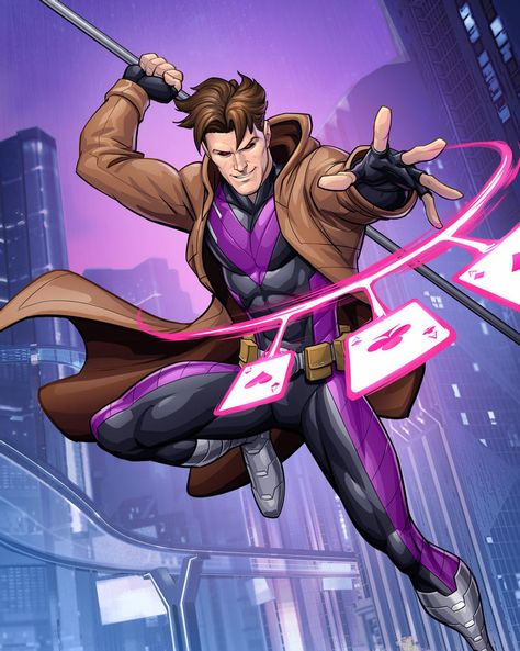 X Men Art, Gambit Xmen, Gambit Wallpaper, Patrick Brown, Gambit X Men, Xman Marvel, Gambit Marvel, Xmen Art, Rogue Gambit