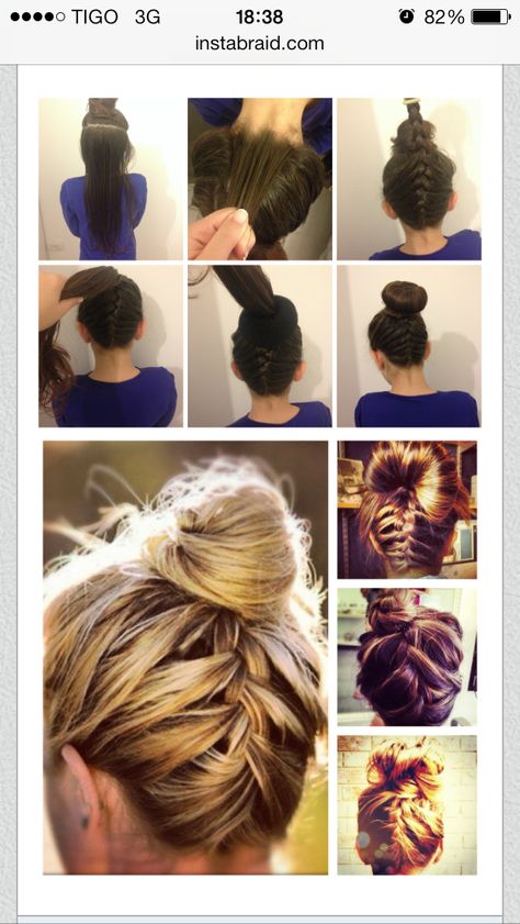 Braid Tutorial in instabraid.com Upside Down Braid, 50 Hair, Cool Braids, Braid Tutorial, Popular Hairstyles, Face Hair, Hair Envy, Hair Dos, Hair Trends