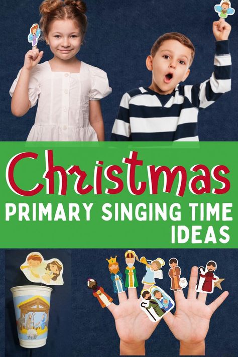 Lds Primary Christmas Songs, Christmas Singing Time, Lds Christmas Primary Singing Time, Primary Singing Time Christmas, Picture A Christmas Singing Time, Christmas Singing Time Primary, Easy Primary Singing Time Ideas, Primary Singing Time 2023, Christmas Primary