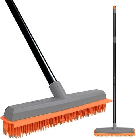 Amazon.com: TreeLen Rubber Broom Carpet Rake Pet Hair Remover Broom with Squeegee Extension Push Broom for Carpet Hardwood Floor Tile Windows Cleaning : Health & Household Carpet Rake, Windows Cleaning, Rubber Broom, Push Broom, Pet Hair Remover, Hair Remover, Window Cleaner, Floor Tile, Pet Hair