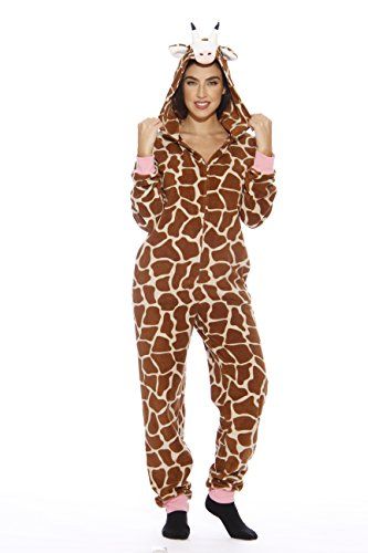 $29.99 >>> Find out more about the great product at the image link. (This is an affiliate link) Sloth Onesie, Adult Onesie Pajamas, Animal Onesie, Adult Pajamas, One Piece Clothing, Onesie Pajamas, One Piece Pajamas, Print Pajamas, Giraffes