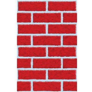 Amscan International Scene Setter Roll Deck The Wal: Amazon.co.uk: Toys & Games Brick Room, Scene Setters, Red Brick Wall, Vinyl Decoration, Brick Chimney, Photo Booth Background, Very Merry Christmas Party, Christmas Vinyl, Red Decor