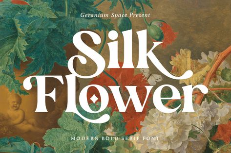 FREE | Silk Flower Modern Bold Serif on Behance Feminine Font, Font Love, Bold Serif Fonts, Funky Fonts, Feminine Fonts, Elegant Serif Fonts, Desain Buklet, Modern Serif Fonts, Aesthetic Fonts