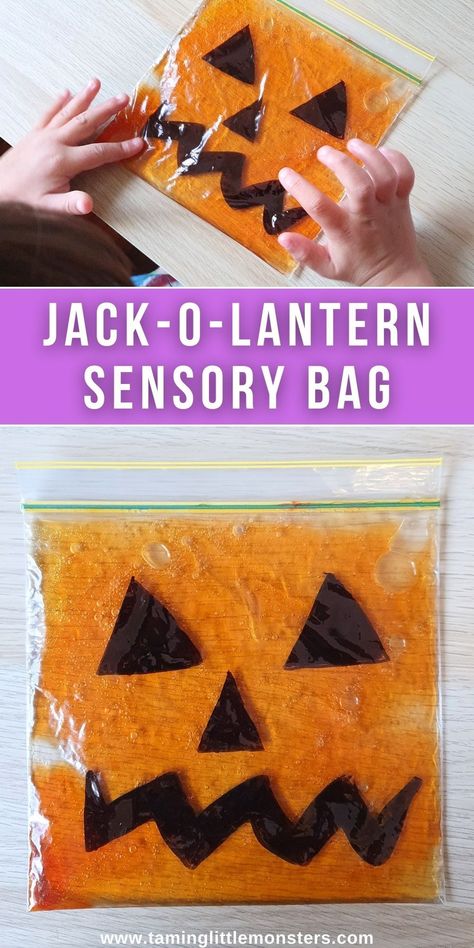 Sensory Halloween, Activity For Babies, Halloween Lesson Plans, Halloween Activities For Toddlers, Halloween Lesson, Sensory Bag, Halloween Crafts Preschool, Halloween Sensory, Halloween Crafts For Toddlers