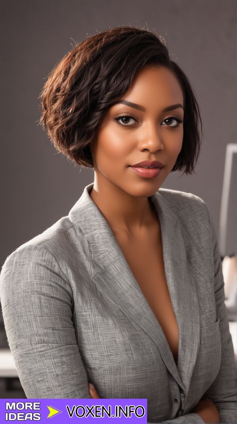 23 Trendy Bob Short Weave Hairstyles for Every Face Shape Bob Undercut, Razor Cut Bob, Short Weave Hairstyles, Bob Weave, Short Natural Curly Hair, Trendy Bob, Bob Haircut Curly, Textured Layers, Short Weave