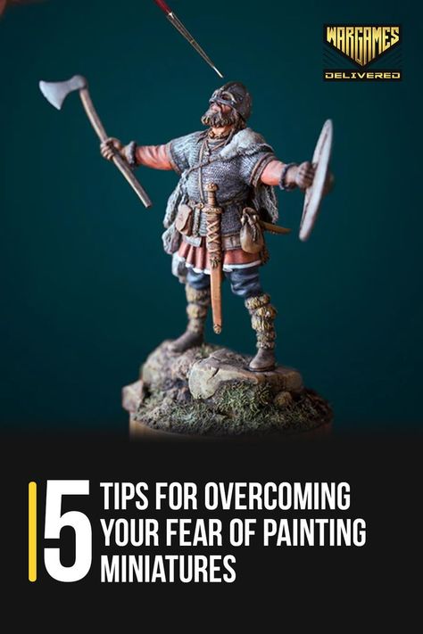 In this article, I'll be giving you five tips for overcoming your fear of painting miniatures. Whether you're a complete beginner or an experienced painter, these tips will help you to improve your skills and overcome any fears or doubts that may be holding you back. Painting Figurines, Paint Miniatures, Dnd Mini, D&d Miniatures, 28mm Miniatures, Painting Miniatures, Model Painting, Mini Ideas, Brush Painting